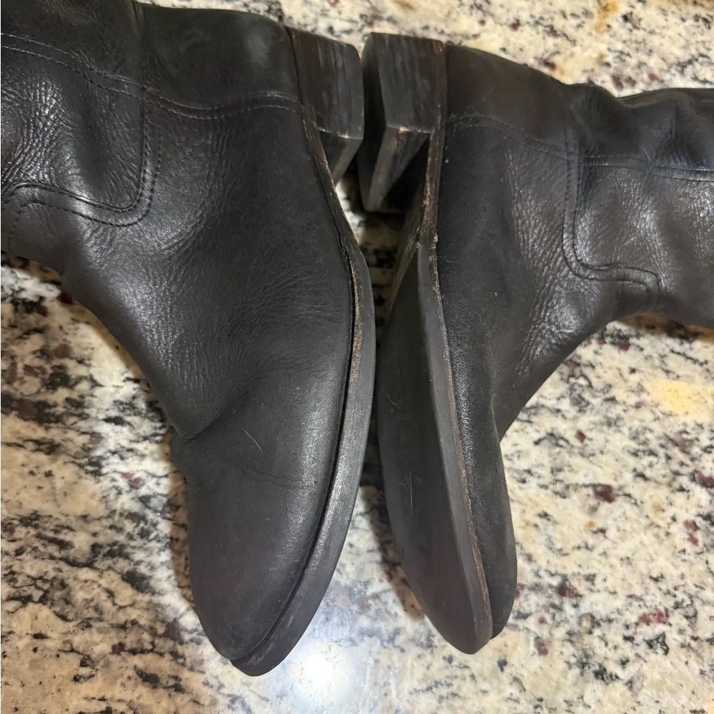 Tory Burch Kiernan Black Riding Boots 10M